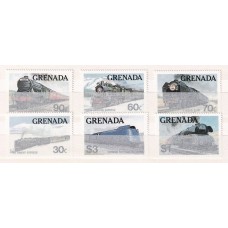 TRENES GRENADA SERIE COMPLETA DE ESTAMPILLAS NUEVAS MINT 12 EUROS